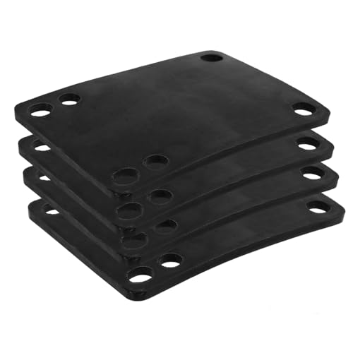 TOYANDONA 4 Stück Skateboard Riser Pad PP Stoßdämpfer Pad Erhöht Stabilität Vibrationsdämpfung Für 4 Rad Skateboard Longboard Zubehör von TOYANDONA
