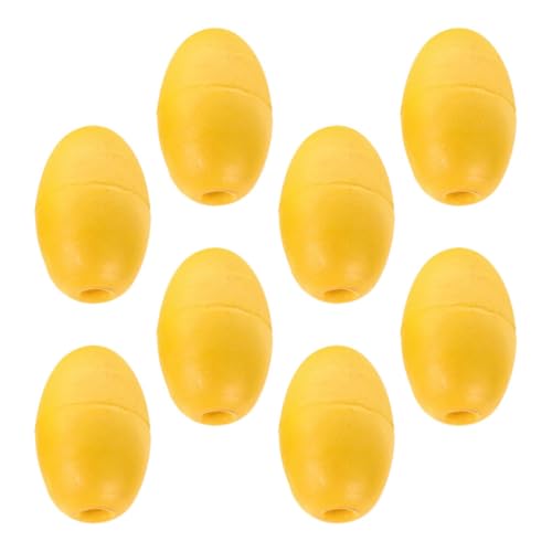 TOYANDONA 8 Stück Teiliges Set Bootsanlegebojen und Kajak Seitenfloats Robuste Ovale Ankerbojen Gelbe Schwimmkörper für Angeln Markierung und Wasserwege bei Boot Pool Kajak von TOYANDONA