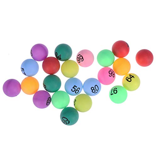 TOYANDONA Nummerierte Tischtennisbälle Lustige Lotteriebälle Farbige Bälle 40Mm mit Der Nummer 1-150 für Spielpartydekoration (150 Pcaks) von TOYANDONA