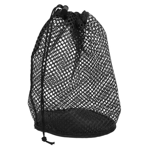 TOYANDONA Nylon Golfballnetz Aufbewahrungstasche Kordelzug Tragbar Atmungsaktiv Golfzubehör Ballnetz Schwarz Für Robust Langlebig Praktisch von TOYANDONA