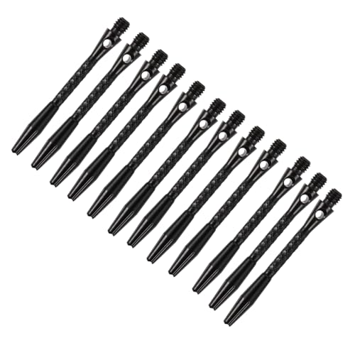 TOYZFRIENDY 12 Stück Teiliges Dart Schäfte aus Robustem Aluminiumlegierung Professionelle Shafts mit Rutschfester Oberfläche und Standardgewinde Kompatibel mit Softdartspitzen Leicht und von TOYZFRIENDY