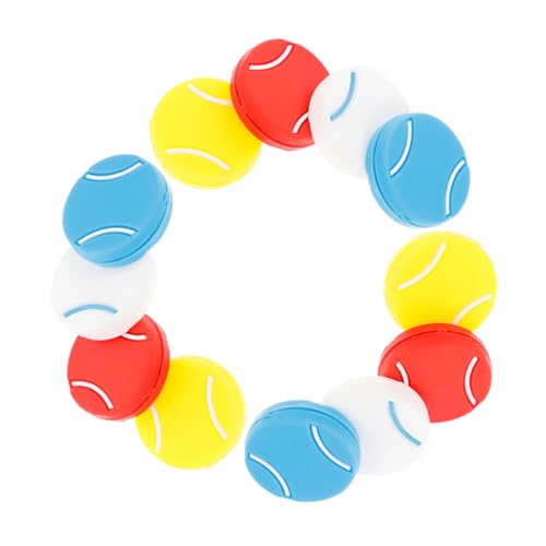 TOYZFRIENDY 12 Stück Tennisschläger Stoßdämpfer Tennisschläger Absorber Tennis Vibrationsdämpfer Tennisdämpfer Für Spieler Tennisgriffdämpfer Kieselgel von TOYZFRIENDY