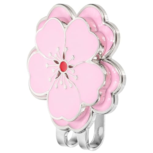 TOYZFRIENDY Magnetischer Golfball Marker Hat Clip in Zartem Pfirsichrosa Dekoratives Golfzubehör Polierter Abnehmbarer Golfschläger hutclip Stilvolles Geschenk für Golferinnen und Golfspieler von TOYZFRIENDY