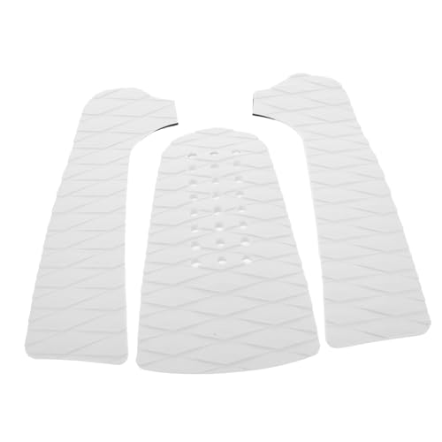 TOYZFRIENDY Surfboard Traction Pad Eva Antirutsch Matte Klebepads rutschfeste Deck Grip Pads Weiß mit Löchern Für Surfen Surfboard Zubehör von TOYZFRIENDY