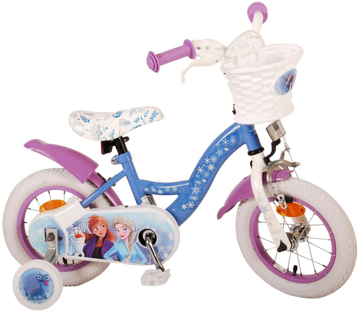 TPFSports Kinderfahrrad Disney Frozen 2 12 Zoll, 1 Gang, (Mädchen Fahrrad - Rutschfeste Sicherheitsgriffe), Kinder Fahrrad 12 Zoll mit Stützräder Laufrad Mädchen Kinderrad von TPFSports
