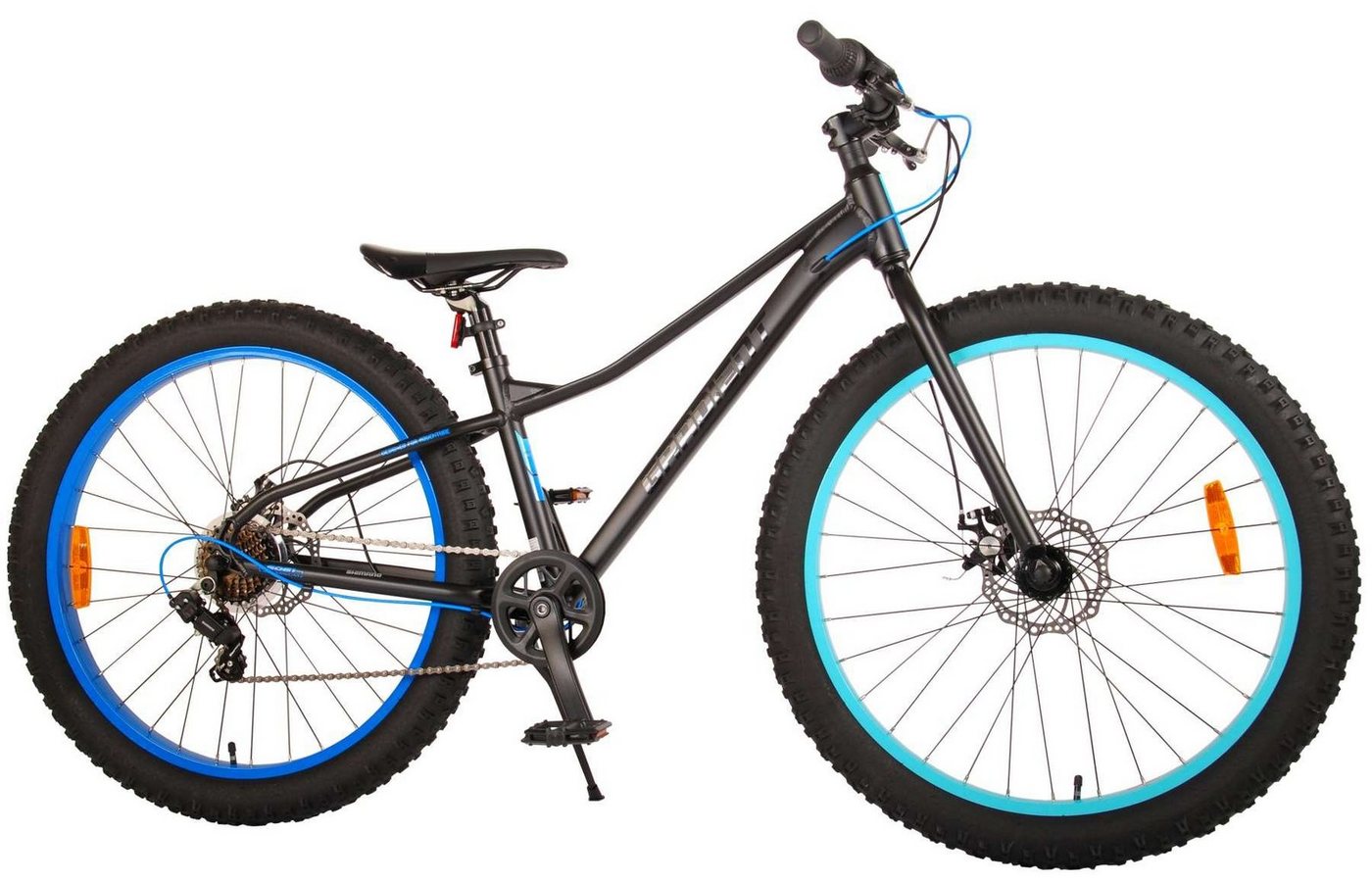 TPFSports Kinderfahrrad Volare Gradient 26 Zoll mit Scheibenbremse, 7 Gang, (Jungsfahrrad - Jungen Kinderrad - 7 Gänge - Sicherheitsgriffe), Kinderfahrrad 26 Zoll mit 7 Gänge - Kinder Jugend Fahrrad Schwarz von TPFSports