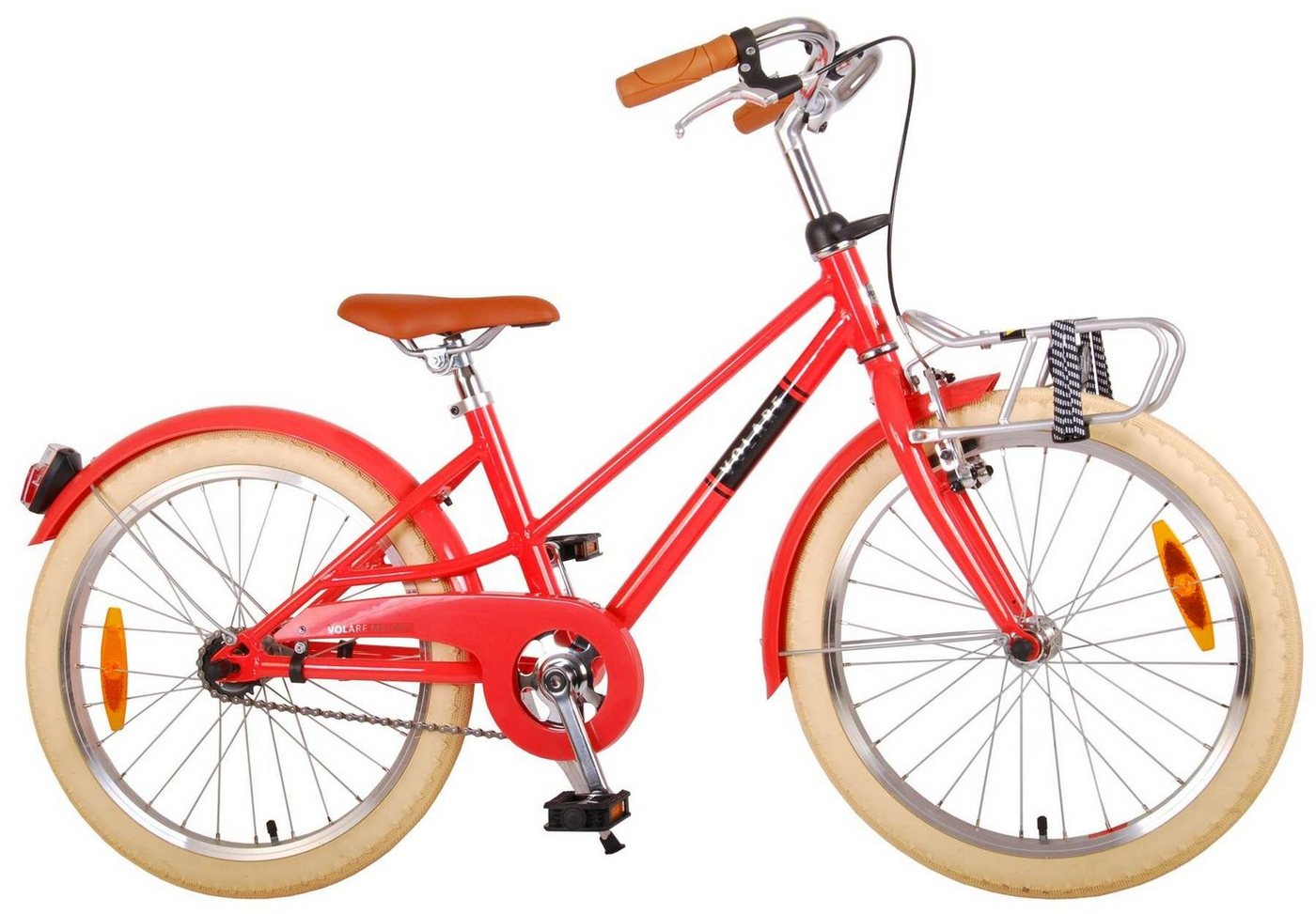 TPFSports Kinderfahrrad Volare Melody 20 Zoll mit Rücktritt + Handbremse, 1 Gang, (Mädchen Fahrrad - Rutschfeste Sicherheitsgriffe), Kinder Fahrrad 20 Zoll mit Ständer Laufrad Mädchen Kinderrad von TPFSports