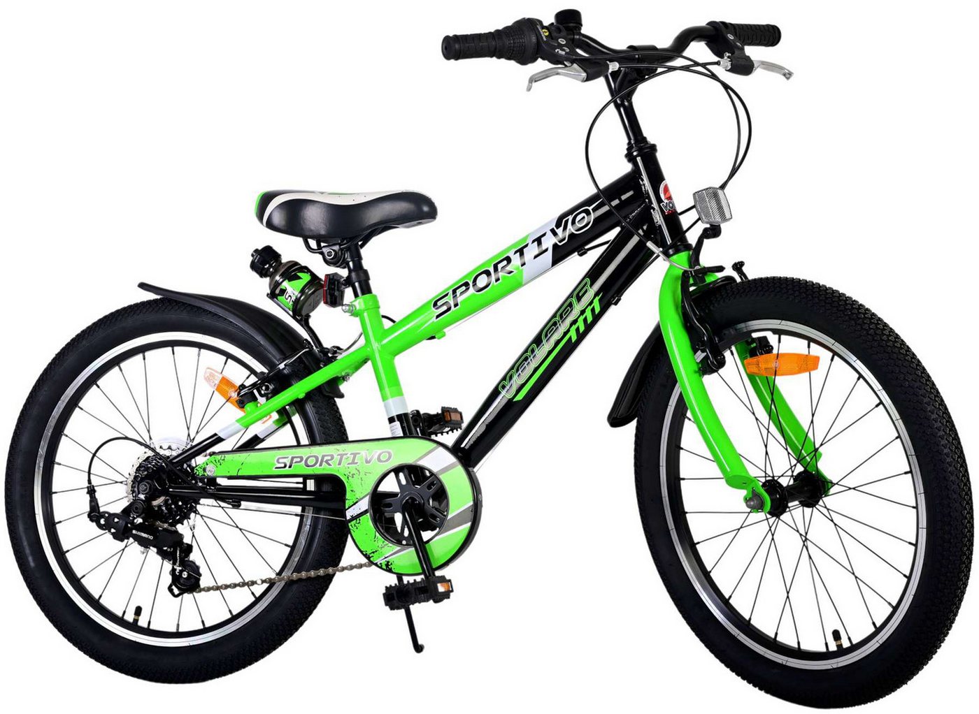 TPFSports Kinderfahrrad Volare Sportivo 20 Zoll mit 2x Handbremse, 7 Gang, (Jungsfahrrad - Jungen Kinderrad - 7 Gänge - Sicherheitsgriffe), Kinderfahrrad 20 Zoll - Jugend Fahrrad - Kinder Jugend Fahrrad von TPFSports