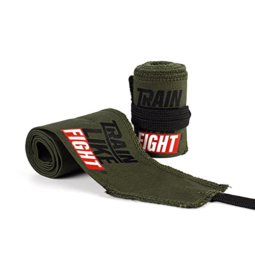 TRAINLIKEFIGHT - H.D. Handgelenkbandagen für Cross Training, Calisthenic, Gymnastikübungen, Schutz für Ihre Handgelenke - OD Green von TRAINLIKEFIGHT