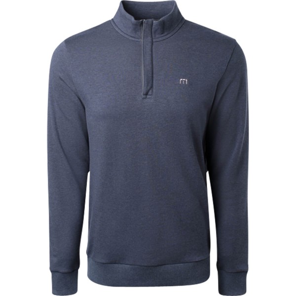 TRAVISMATHEW Layer Cloud Quarter Zip 2.0 blaugrau von TRAVISMATHEW