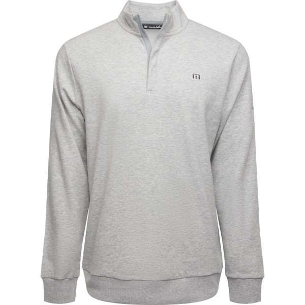 TRAVISMATHEW Layer Cloud Quarter Zip 2.0 hellgrau von TRAVISMATHEW