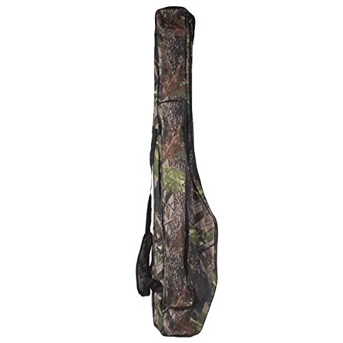 Traxis Camouflage Fishing Rod Holdall - 1,45m - Für 3 Ruten - Robust und Wasserbeständig - Tarnmuster - Schutz und Stilvolle Lösung für den Angelsport - Aufbewahrungstasche mit Fächern von TRAXIS