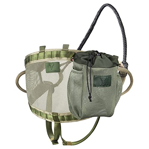 TREKMASTER Baumsattel-Kippertasche mit Kordelzug, leichte Satteltasche für die Jagd, lässt sich leicht an jedem Jagdsattel befestigen, Satteljagd-Zubehör (Camo5) von TREKMASTER