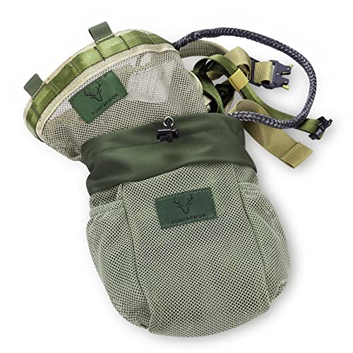 TREKMASTER Baumsattel-Kippertasche mit Kordelzug, leichte Satteltasche für die Jagd, lässt sich leicht an jedem Jagdsattel befestigen, Satteljagd-Zubehör (Camo6) von TREKMASTER
