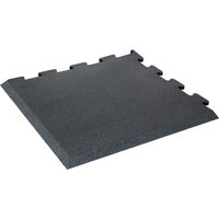 TRENDY SPORT Bodenmatte Rubber Interlocking Flooring Segura 1000 Eckstück einfarbig 1,5 cm schwarz von TRENDY SPORT