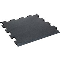 TRENDY SPORT Bodenmatte Rubber Interlocking Flooring Segura Segura 1000 Randstück 1,5 cm schwarz von TRENDY SPORT