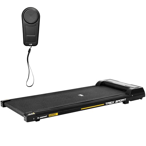 TREX SPORT Walking Pad TX-300WP AERO | Laufband Schreibtisch mit Fernbedienung, LED-Anzeige, bis 6 km/h | Laufband für zuhause von TREX SPORT