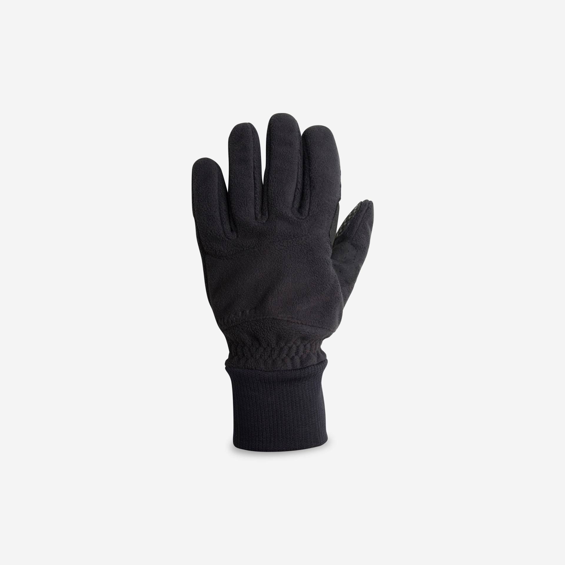 Fahrrad-Winterhandschuhe 100 Fleece schwarz von TRIBAN