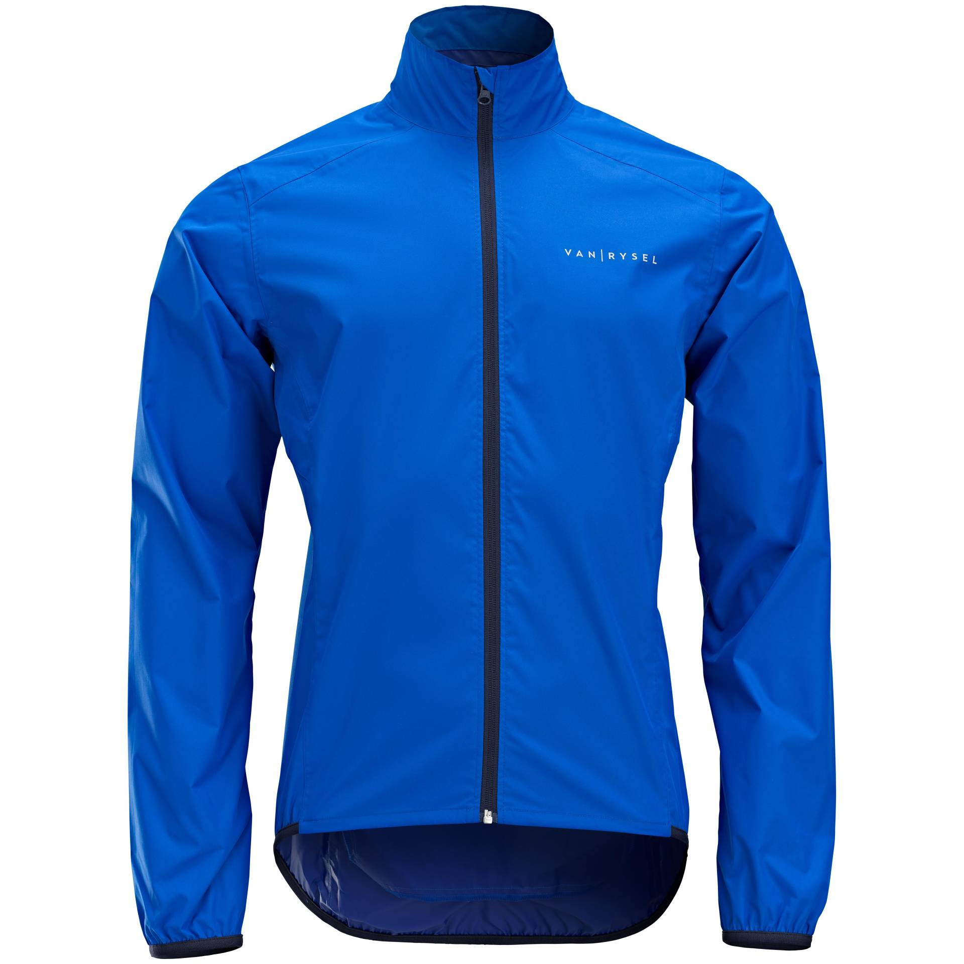 Herren Regenjacke langarm Rennrad - RC100 blau von TRIBAN