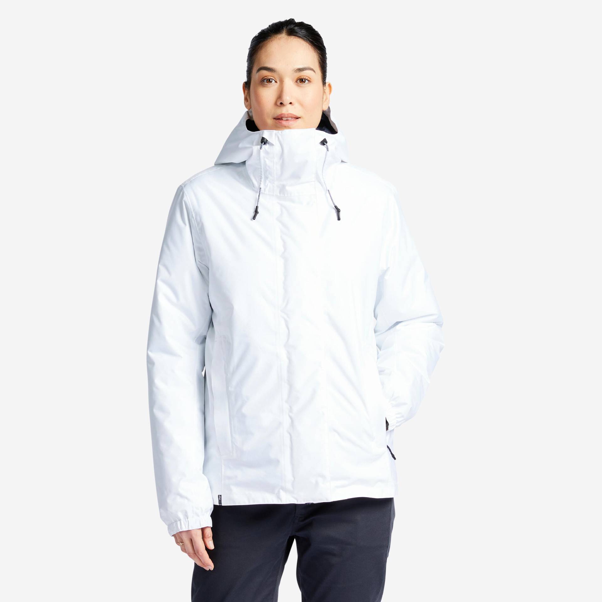 Regenjacke Segeln Damen winter warm wasserdicht - 100 weiss von TRIBORD