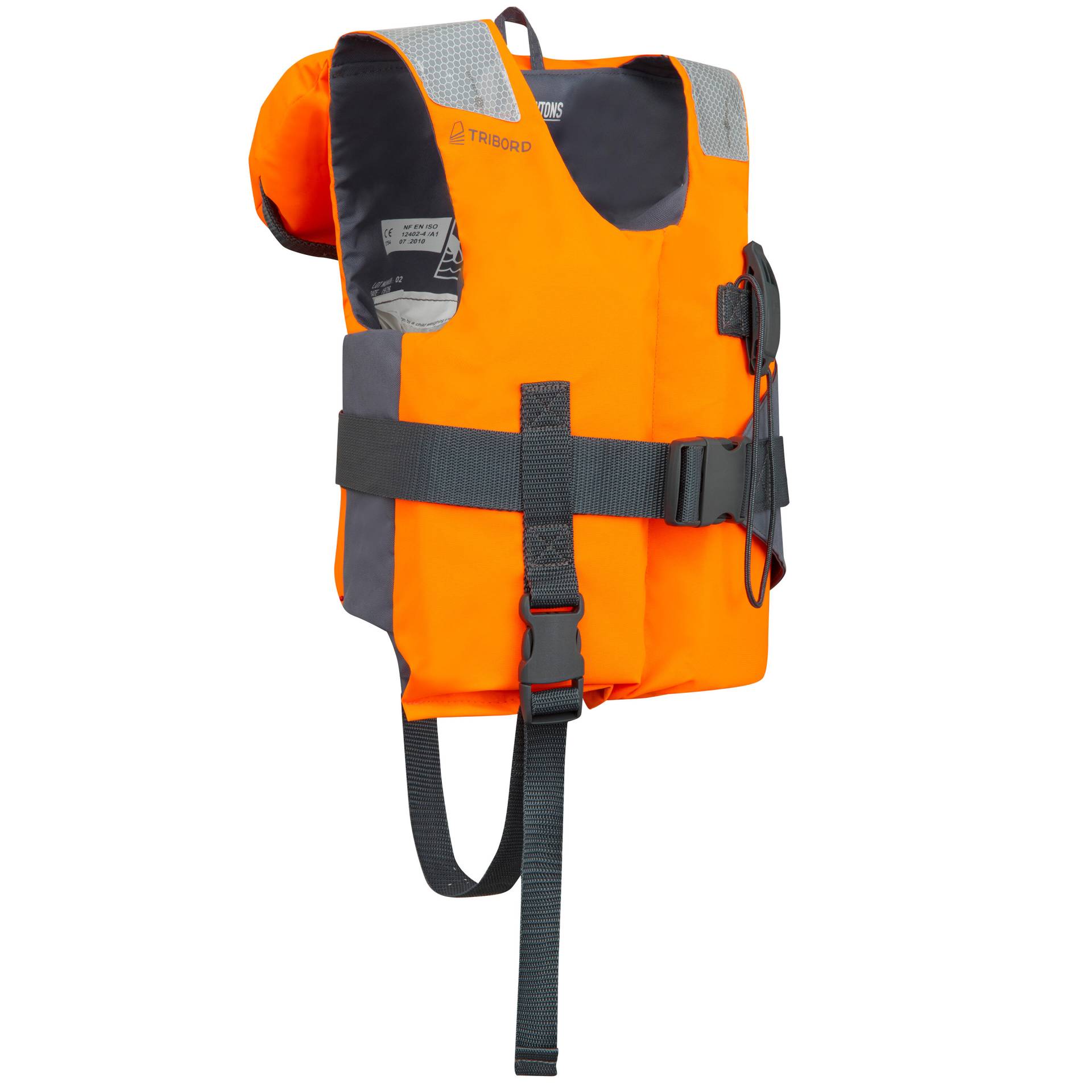 Rettungsweste Kinder 15–40 kg - LJ100N Easy orange/grau von TRIBORD