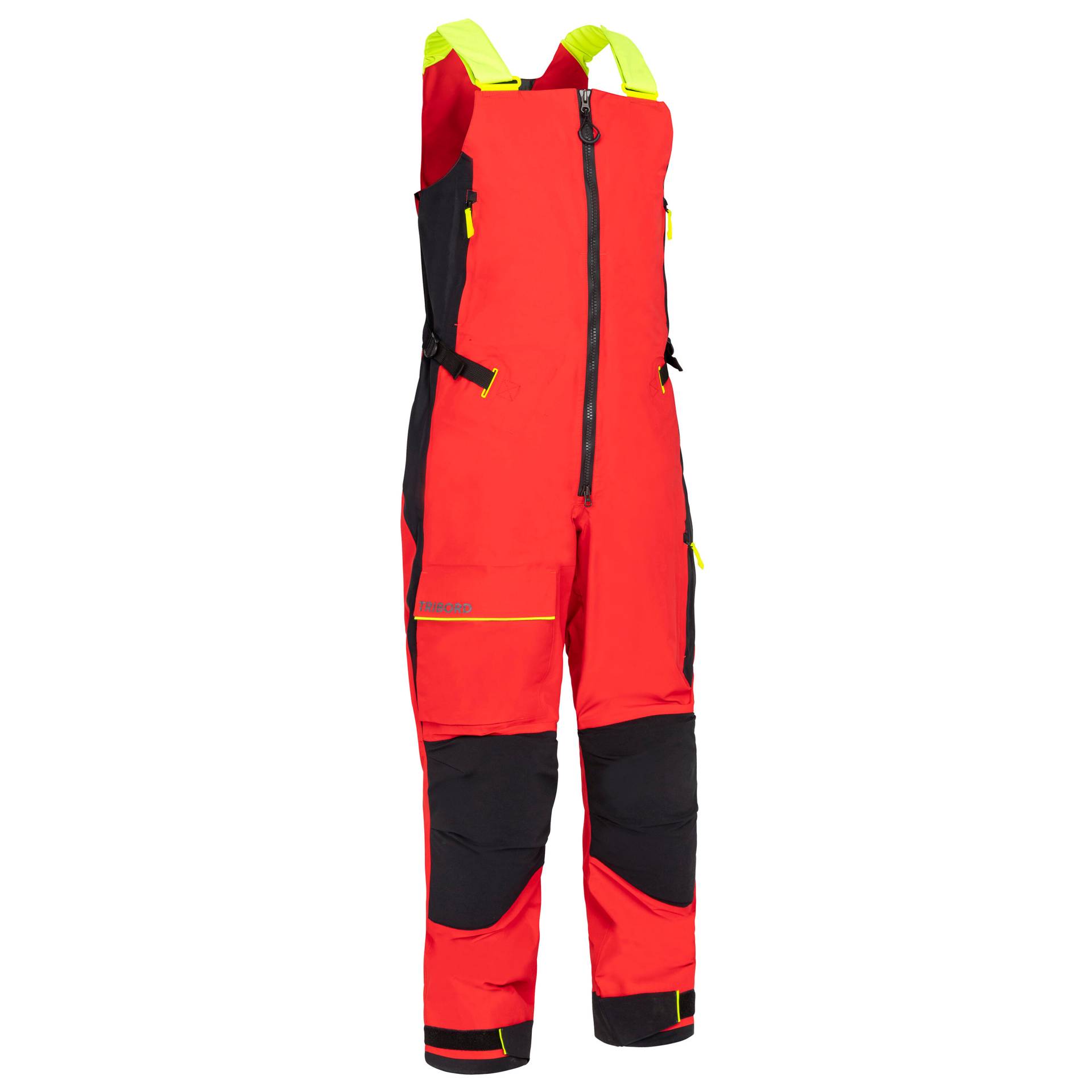 Segellatzhose Damen/Herren Offshore 900 Open Dropseat rot von TRIBORD