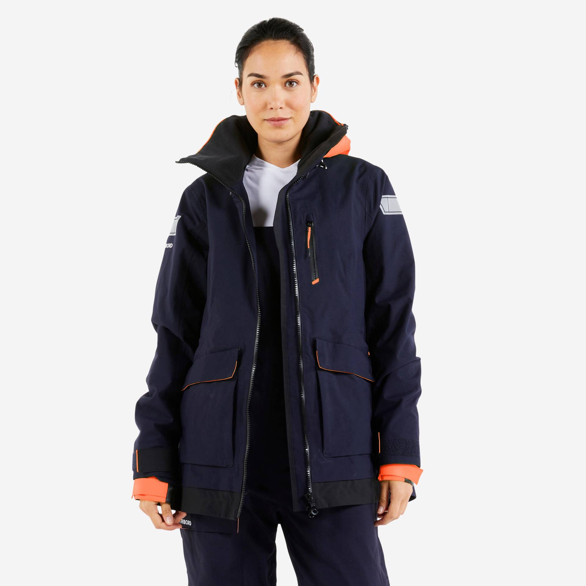 Segeljacke Regenjacke Damen wasserdicht - Sailing 500 marineblau von TRIBORD