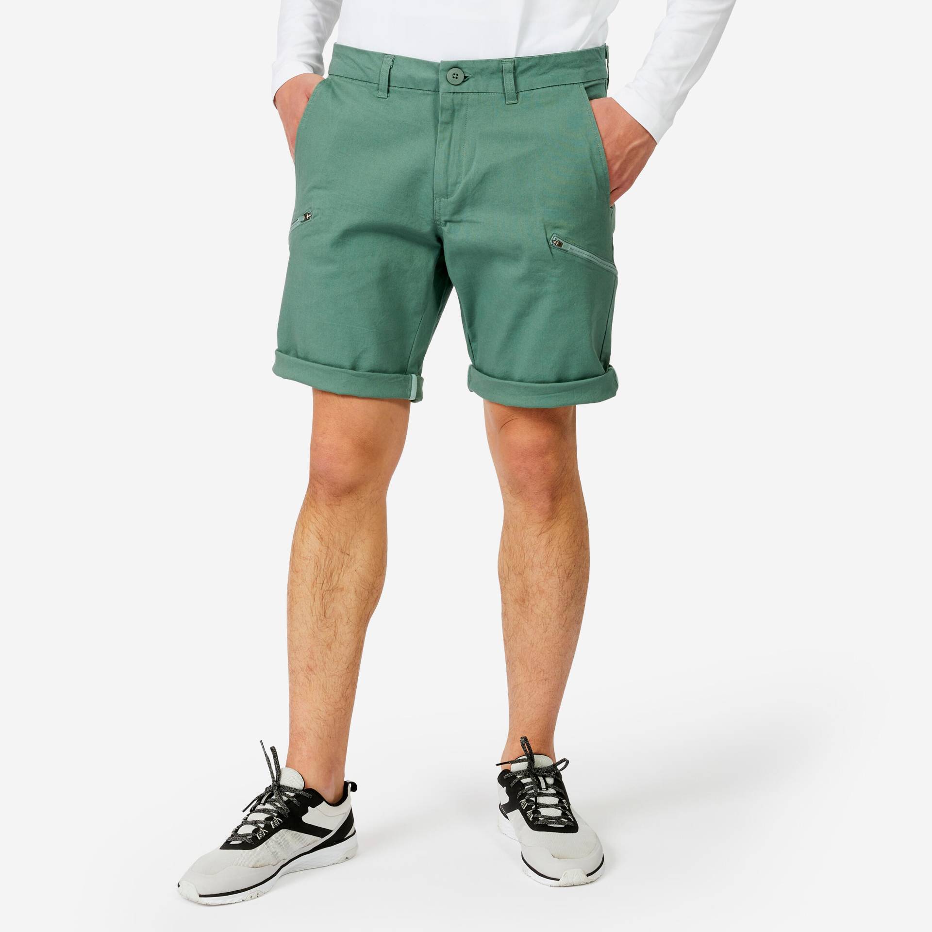 Bermuda Shorts Segeln Herren strapazierfähig 100 khaki von TRIBORD