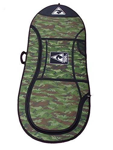 TRINITY BOARDSPORT T57S Surfbretttasche für Erwachsene, Unisex, Grün Camouflage, 7'6-7'8 von TRINITY BOARDSPORT