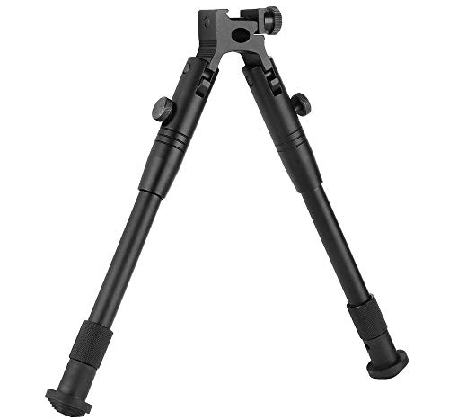 TRIROCK 8"-10" Picatinny/Weaver Style Bipod Foldable extendable Adjustable Shooting Stand fits 20mm Rails von TRIROCK
