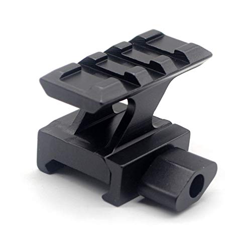 TRIROCK See-Through High Profile Compact Tall Tactical Riser Base Mount with 3 Slots Picatinny Weaver Rail Fits 21mm Rail von TRIROCK
