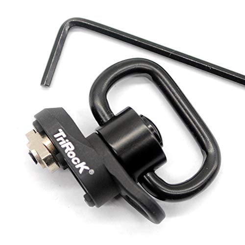 Trirock MSling Swivel Square Loop with Push Button QD Base & Sling Mount with a Hole for Snap Clip Hook Spring von TRIROCK
