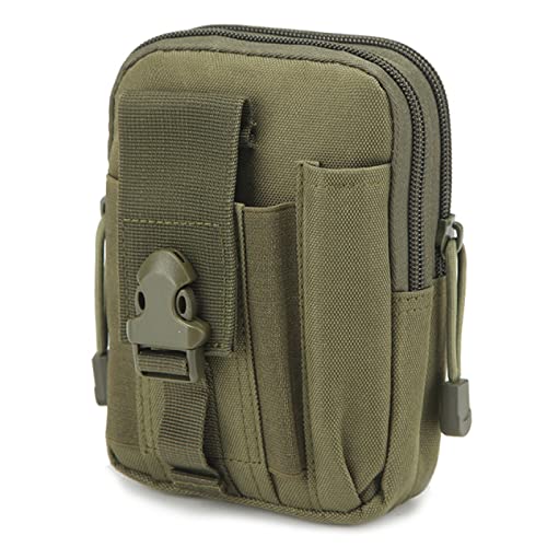 TRIWONDER Erste Hilfe Taktische Hüfttaschen, Militär Kompakt EDC Handytasche, Molle Klein Tasche für Camping Wandern Jagd (Grün) von TRIWONDER