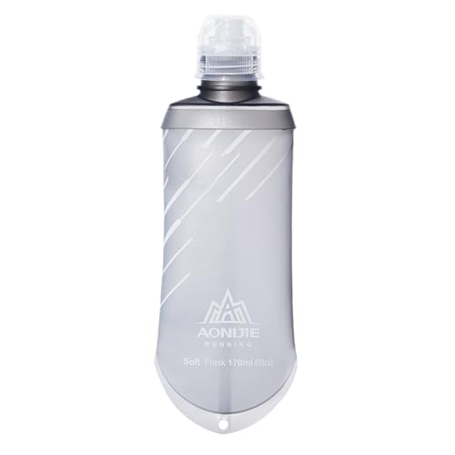 TRIWONDER TPU Soft Flask, Faltbare Trinkflaschen, Sportflasche für Trinkrucksack Laufen Radfahren (170ml/5.75oz) von TRIWONDER