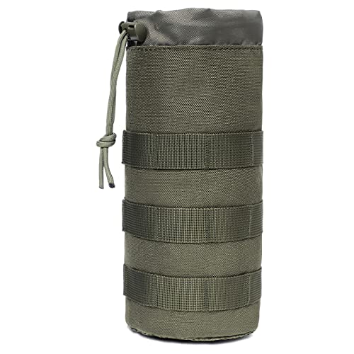 TRIWONDER Taktische Flaschenhalter, Molle Wasserflaschenhalter, Wasserflaschen Beutel, Militär Trinkflasche Beutel für Wandern Fahrrad Laufen Camping (Grün) von TRIWONDER