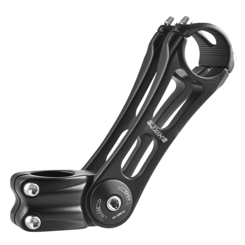 TRIWONDER Verstellbarer Lenkervorbau ±85° Aluminium 25,4/31,8 mm - 90/110/145 mm Fahrradlenker Vorbau für MTB, Rennrad, BMX (Für 31,8 mm Lenker, 31.8 x 90mm) von TRIWONDER