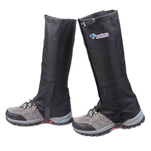 TRIWONDER Outdoor Gamaschen, wasserdichte Outdoor Gamaschen, Verschleißfeste Gaiter für Wandern, Klettern, Schneewandern, Jagd 1 Paar (Schwarz, S) von TRIWONDER