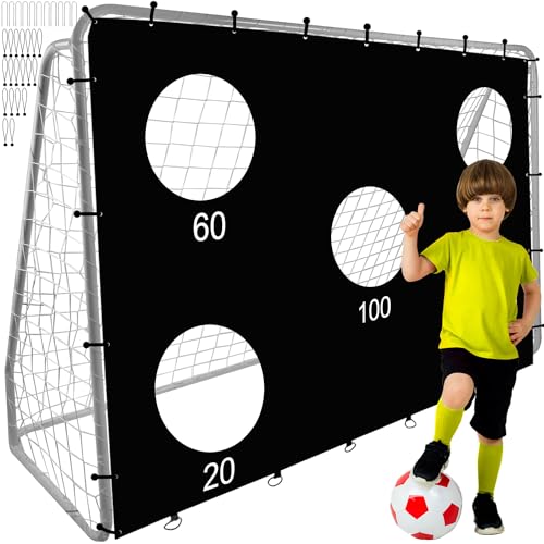 Fußballtor mit Torwand 170x240x85 cm Training für Garten Kinder 21268 von TRIZAND