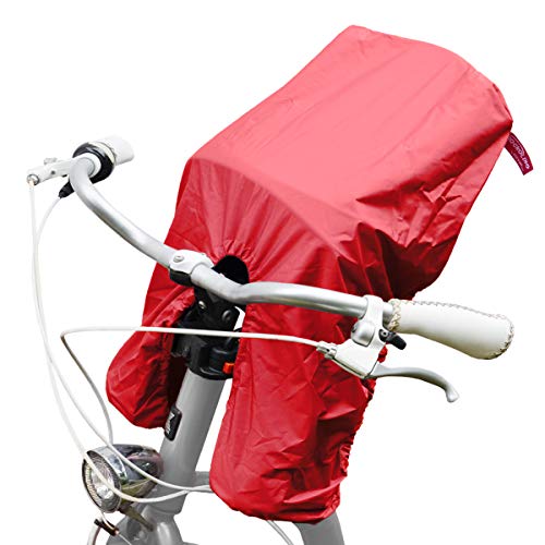 TROCKOLINO Avanti Regenschutz für den Frontsitz Lenker-Fahrradsitz, rot von TROCKOLINO