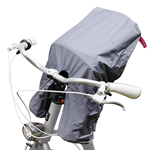 TROCKOLINO Avanti Regenschutz für den Frontsitz Lenker-Fahrradsitz, grau von TROCKOLINO