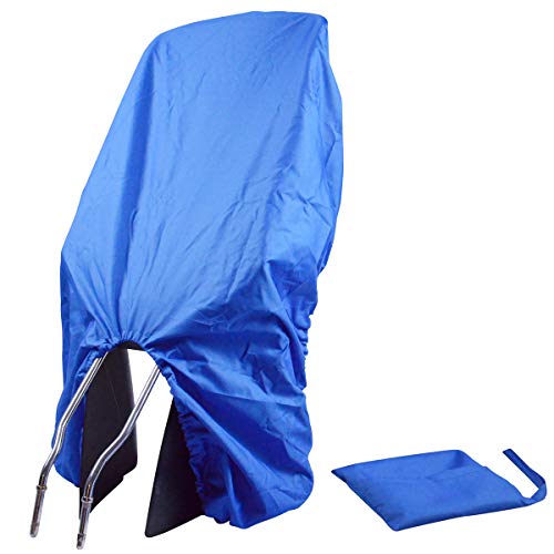 TROCKOLINO Regenschutz - wasserdichte Abdeckung für Fahrradkindersitz - Kindersitz Fahrrad hinten - gegen Schmutz und Nässe, blau von TROCKOLINO