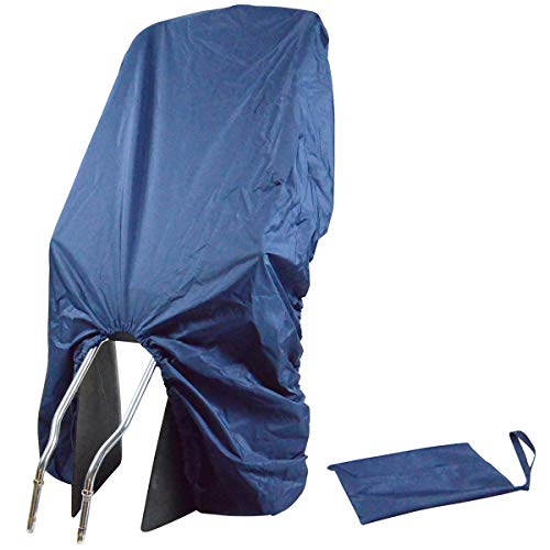 TROCKOLINO Regenschutz - wasserdichte Abdeckung für Fahrradkindersitz - Kindersitz Fahrrad hinten - gegen Schmutz und Nässe, dunkelblau von TROCKOLINO