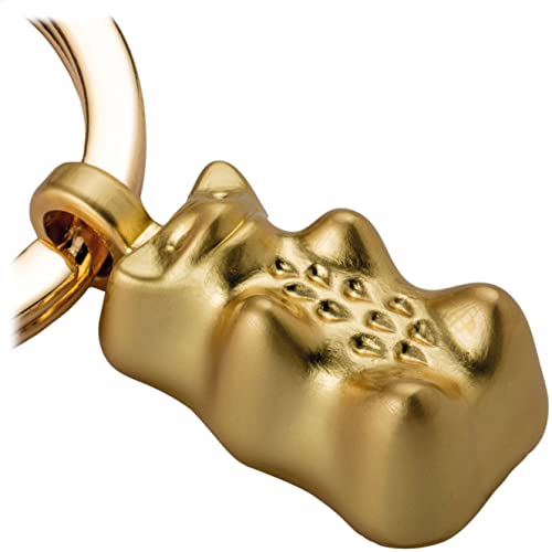 TROIKA Metall Schlüsselanhänger Gummibär in der Farbe Gold, Haribo, HB-K01/GO von TROIKA