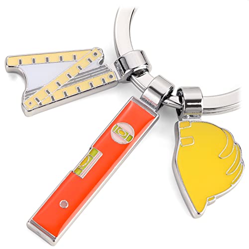 Troika Handwerker Schlüsselanhänger Bob mit 3-Anhänger aus Metall in der Farbe Bunt, KR22-20/CH von TROIKA