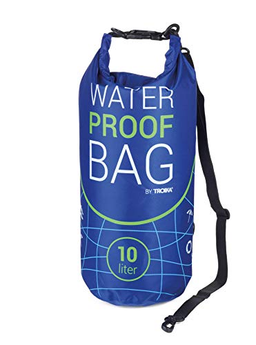 Troika Outdoor-Tasche für Wassersport, Angeln, Schwimmen, Wandern, Camping, Waterproof Bag, blau von TROIKA