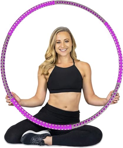 TRUEVIBE - Hula Hoop Reifen: Fitness, Freude und Spaß für Erwachsene und Kinder – Gymnastik, Massage und Gewichtsverlust im trendigem Pink-Rosa! (Rosa) von TRUEVIBE