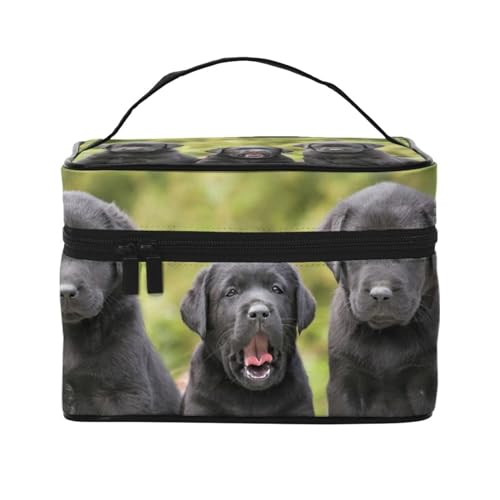 Labrador Retriever Hundedruck, Make-up-Tasche, Kosmetiktasche, tragbare Reise-Kulturtasche, Federmäppchen von TRUIGYN