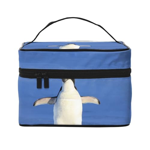 Pinguin, Make-up-Tasche, Kosmetiktasche, tragbare Reise-Kulturtasche, Federmäppchen von TRUIGYN