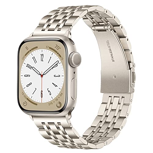 TRUMiRR Ersatz für Apple Watch Serie 9 8 7 45mm/SE (2.Gen) 44mm/Apple Watch Ultra 2 49mm Armband, Mesh Gewebte Edelstahl Uhrenarmband Metall Armband für iWatch Apple Watch Series 9 8 7 6 5 4 3 2 1 von TRUMiRR