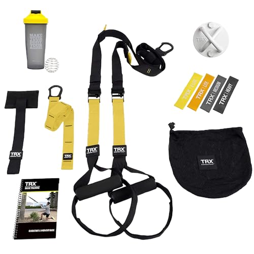 TRX All-in-One Bundle - Schlingentrainer-Set - extrem vielseitiges Fitnesssystem für zuhause - mit Zugang Training Club von TRX